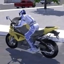 摩托车骑手手砸变道轿车
